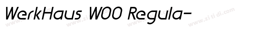 WerkHaus W00 Regula字体转换